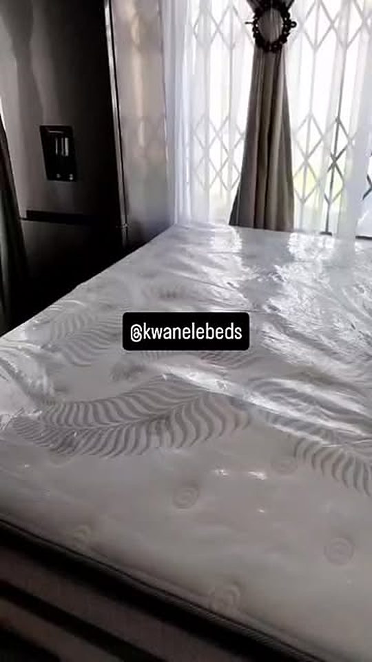 Close-up of a quilted mattress